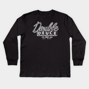 Double Deuce Vintage Worn Style Kids Long Sleeve T-Shirt